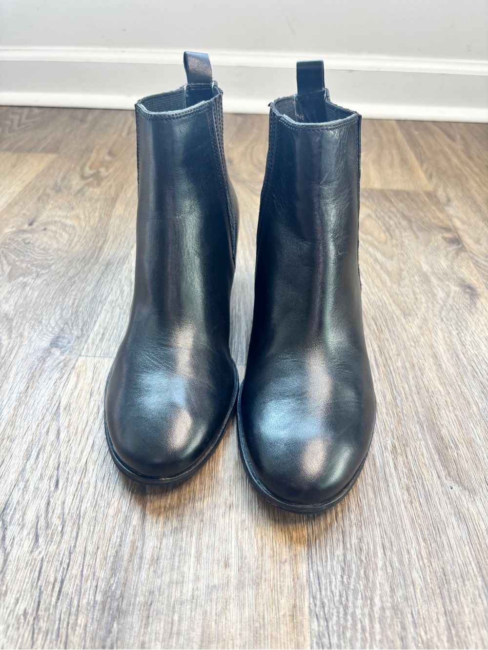 ECCO Black Leather Chelsea Ankle Boots Women’s EU 38 US 7.5 8 - Picture 10 of 12